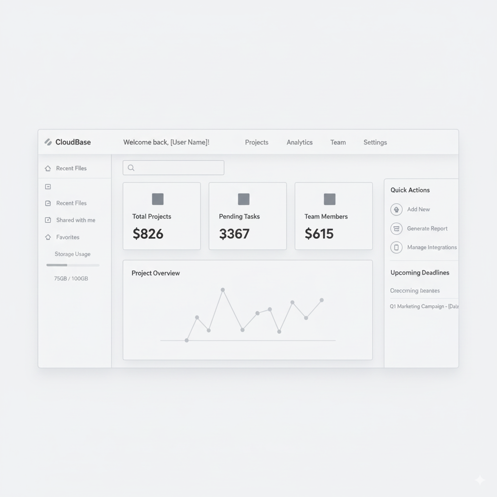 SaaS dashboard wireframe